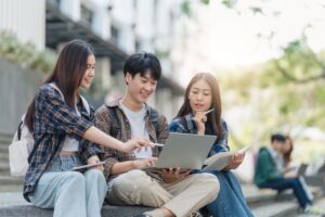 ABM students studying together